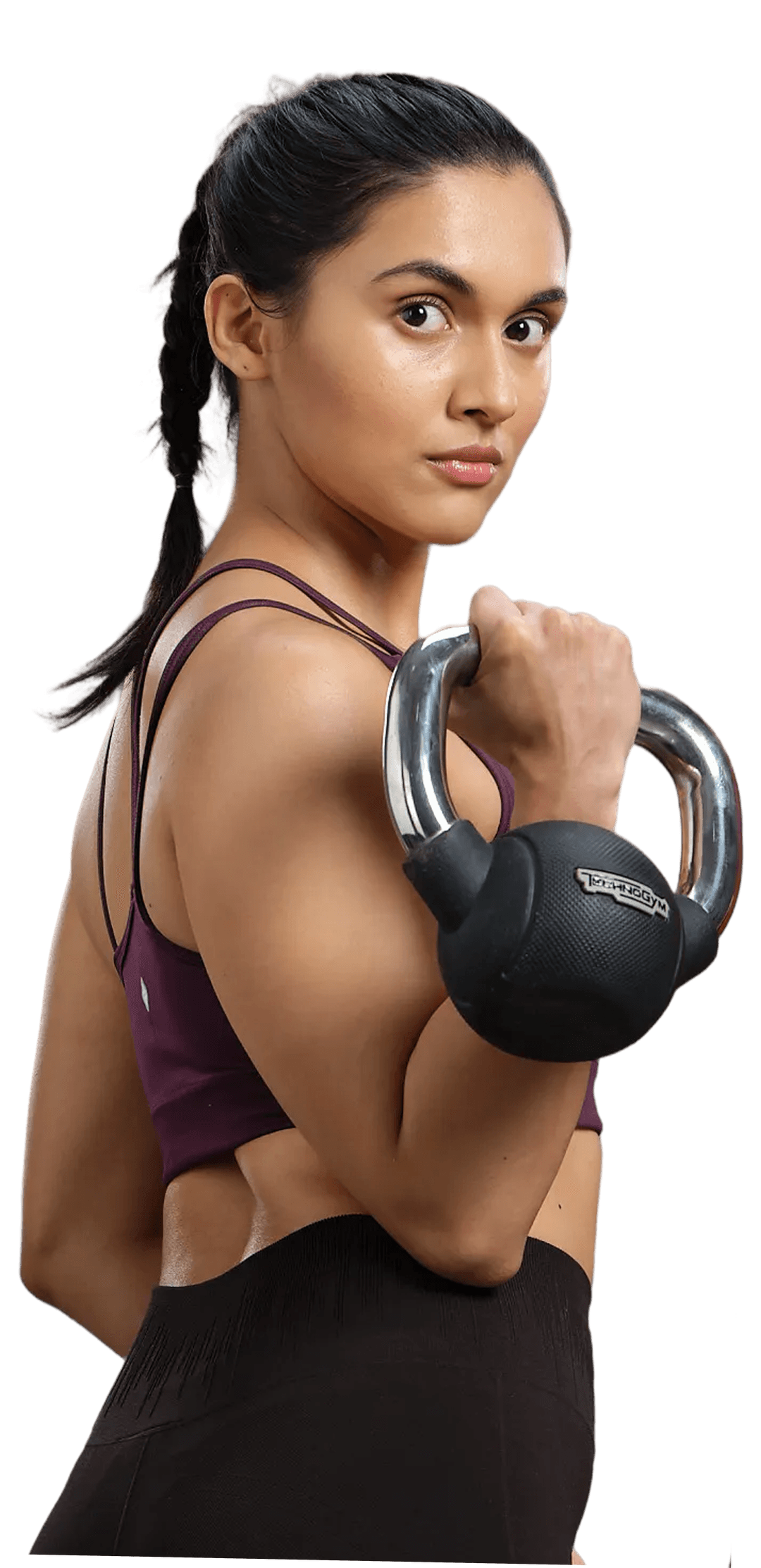 EXPC certified trainer with kettlebell